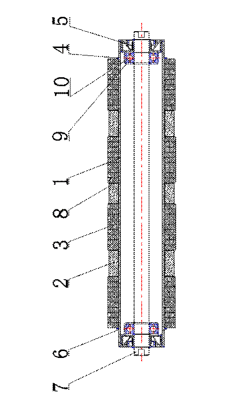 雨潤華專利申請一種耐磨損<a href=http://m.hotmiamicondo.com target=_blank class=infotextkey>托輥</a>實用新型swtimage003.gif