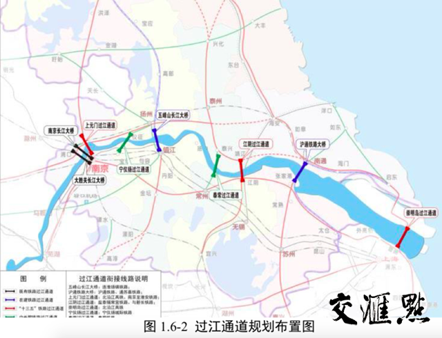 揚子江城市群9座鐵路過江通道